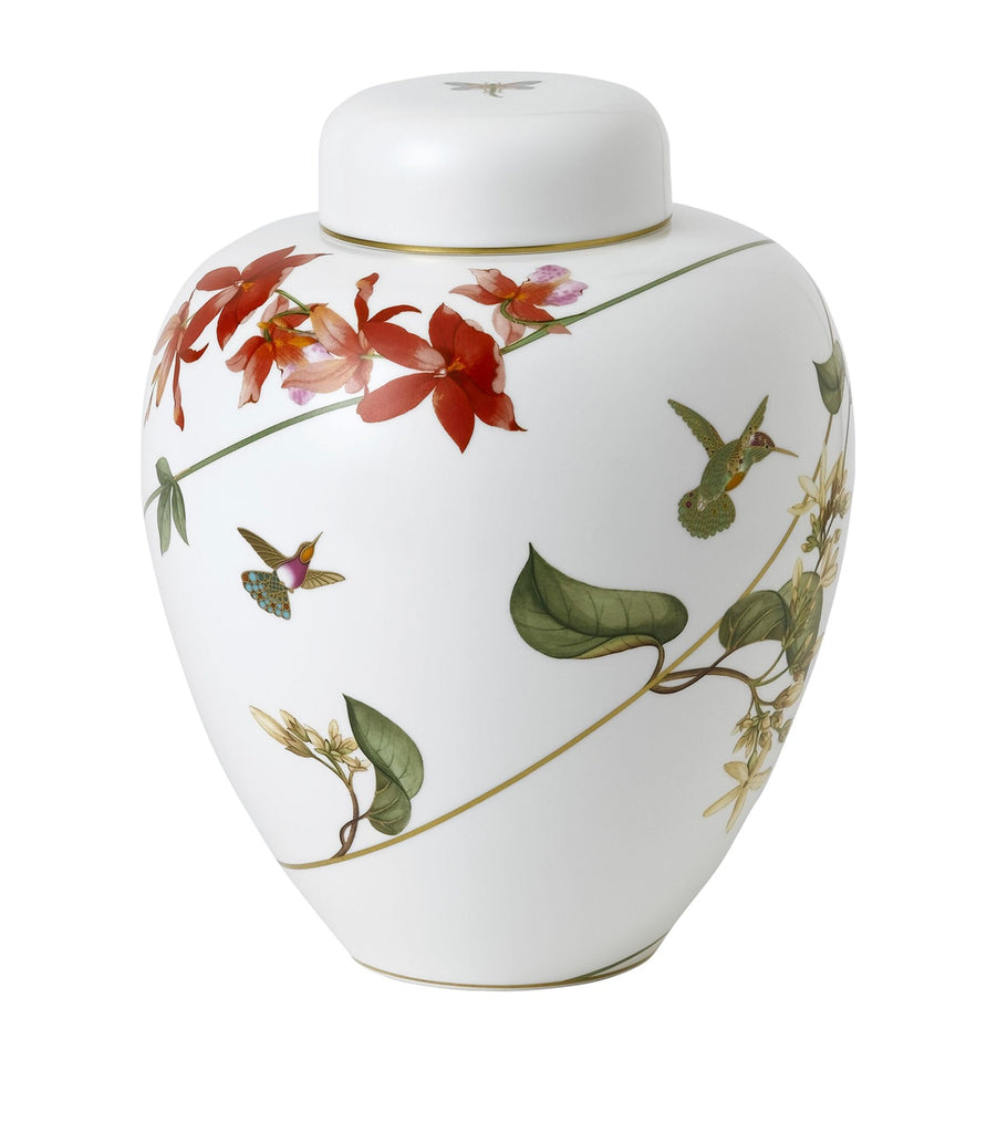 Hummingbird Lidded Vase (25cm)