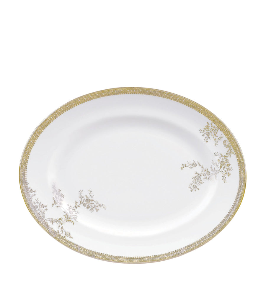 Lace Gold Oval Dish (35cm)