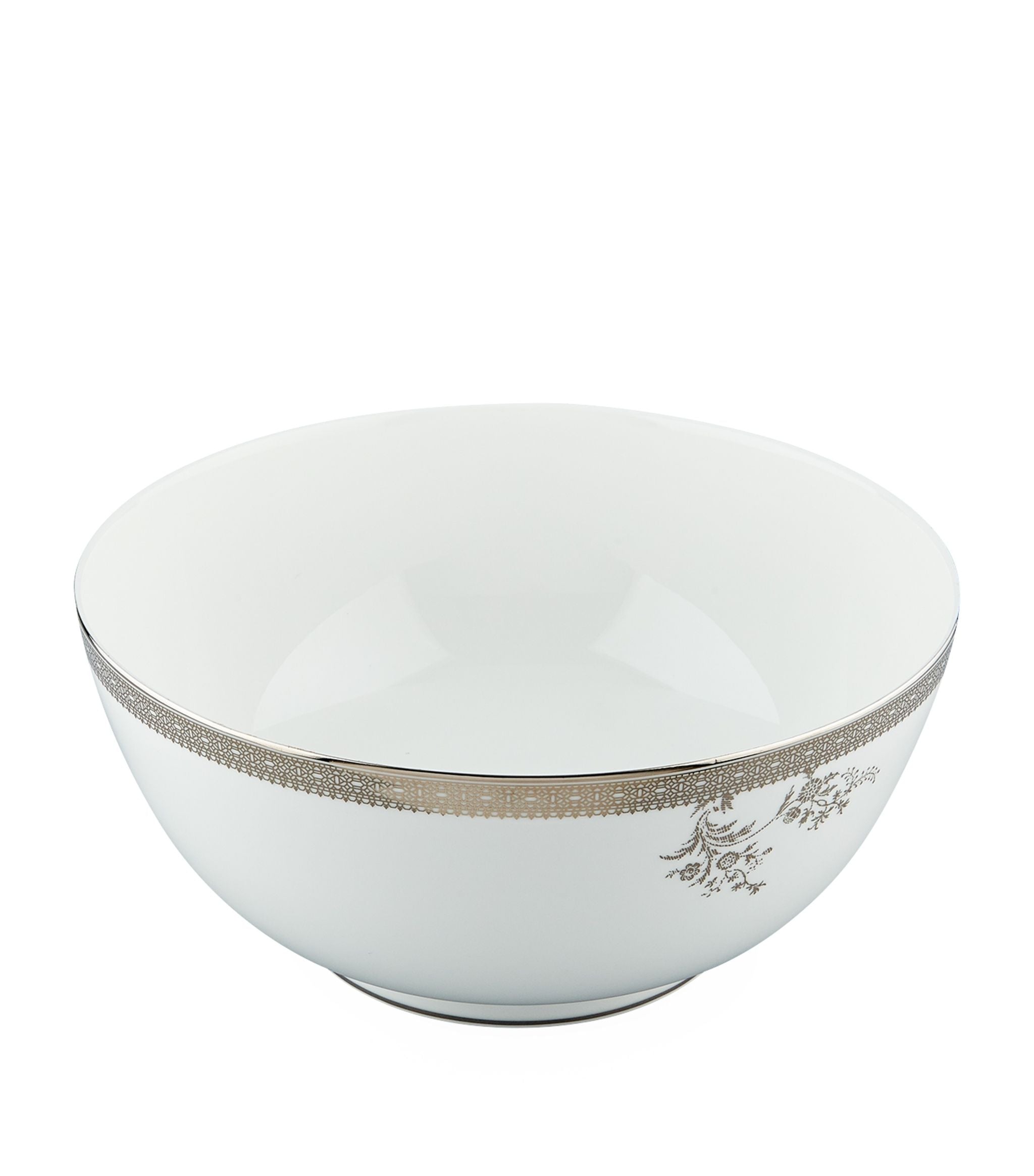 Lace Platinum Salad Bowl (25cm) GOODS Harrods   