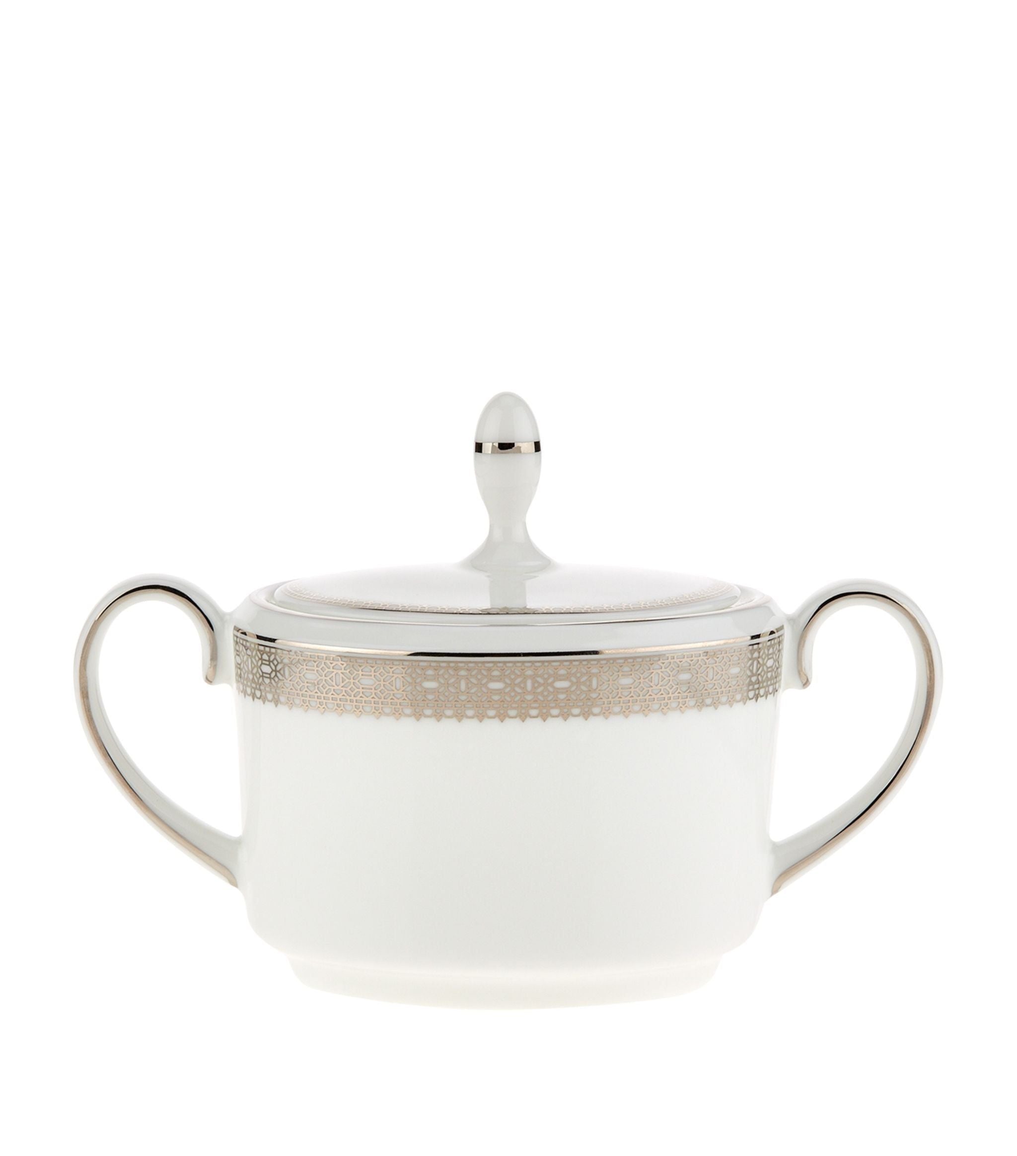 Lace Platinum Sugar Bowl GOODS Harrods   