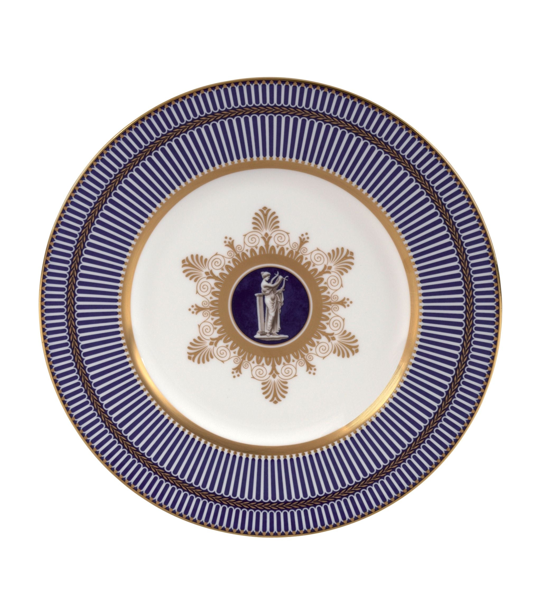 Prestige Anthemion Blue Plate (23cm) GOODS Harrods   