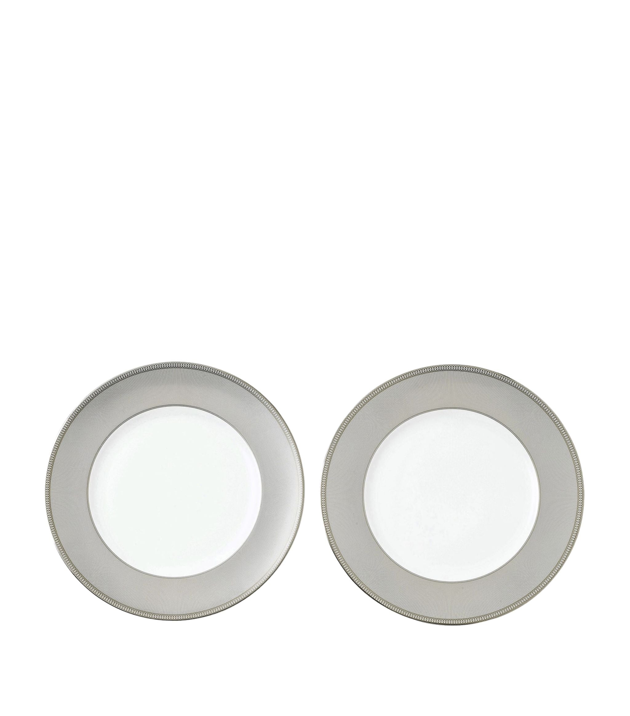 Set of 2 Winter White Plates (27cm) GOODS Harrods   