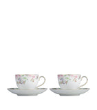 Sweet Plum Teacups and Saucers (Set of 2) GOODS Harrods   