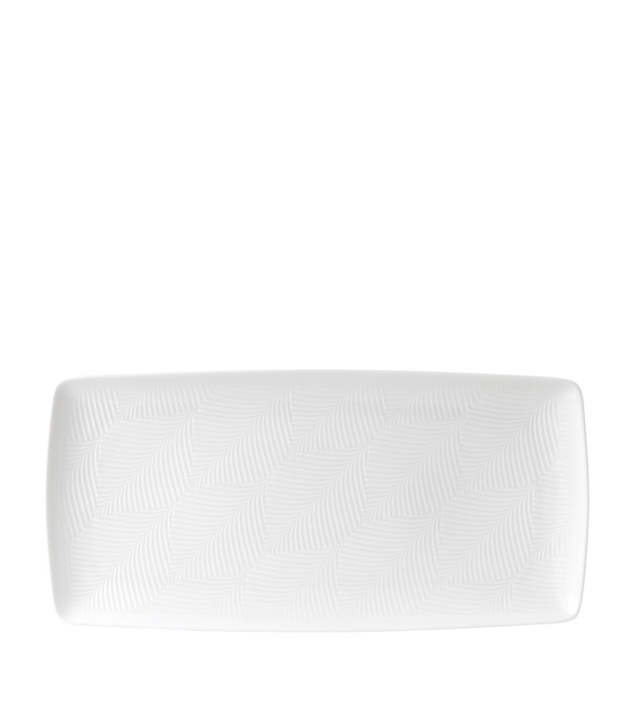 White Folia Rectangular Tray (32cm) GOODS Harrods   