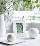 White Folia Rounded Vase (21cm) GOODS Harrods   