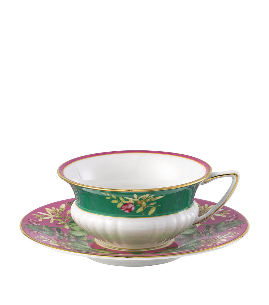 Wonderlust Pink Lotus Teacup and Saucer