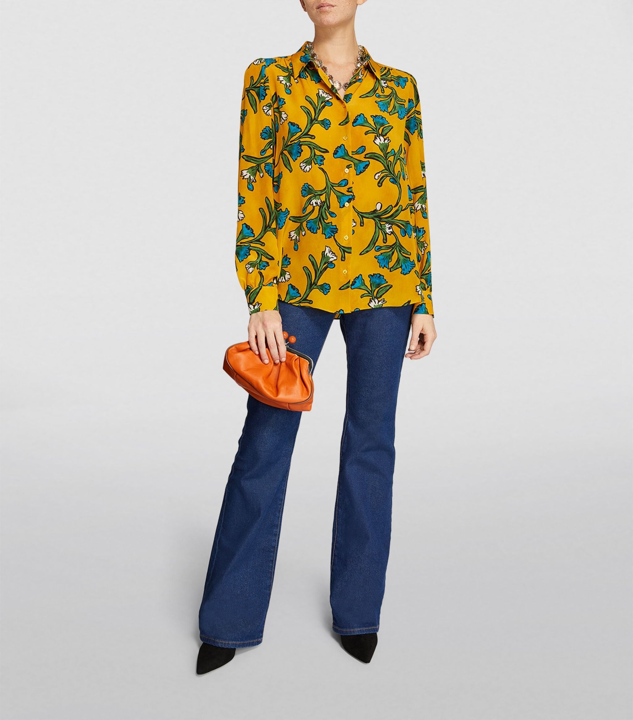 Silk Floral Blouse GOODS Harrods   