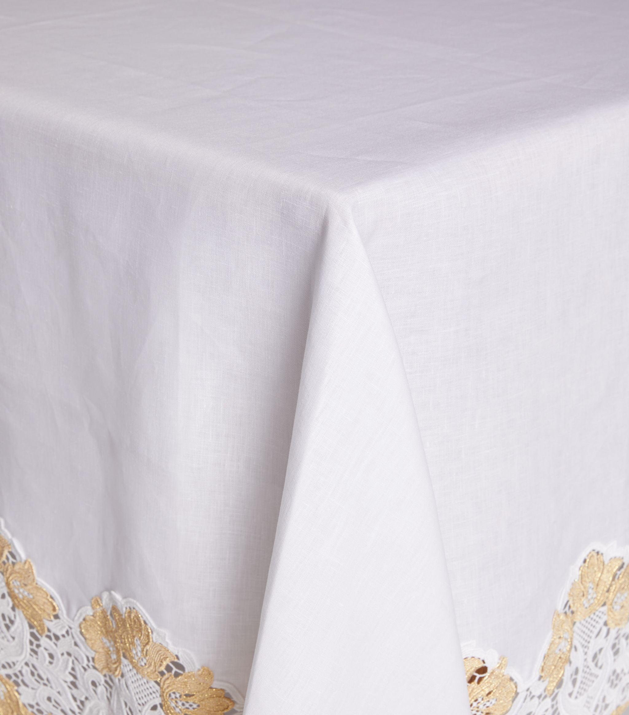 San Premium Gold Tablecloth (170cm x 370cm) GOODS Harrods   