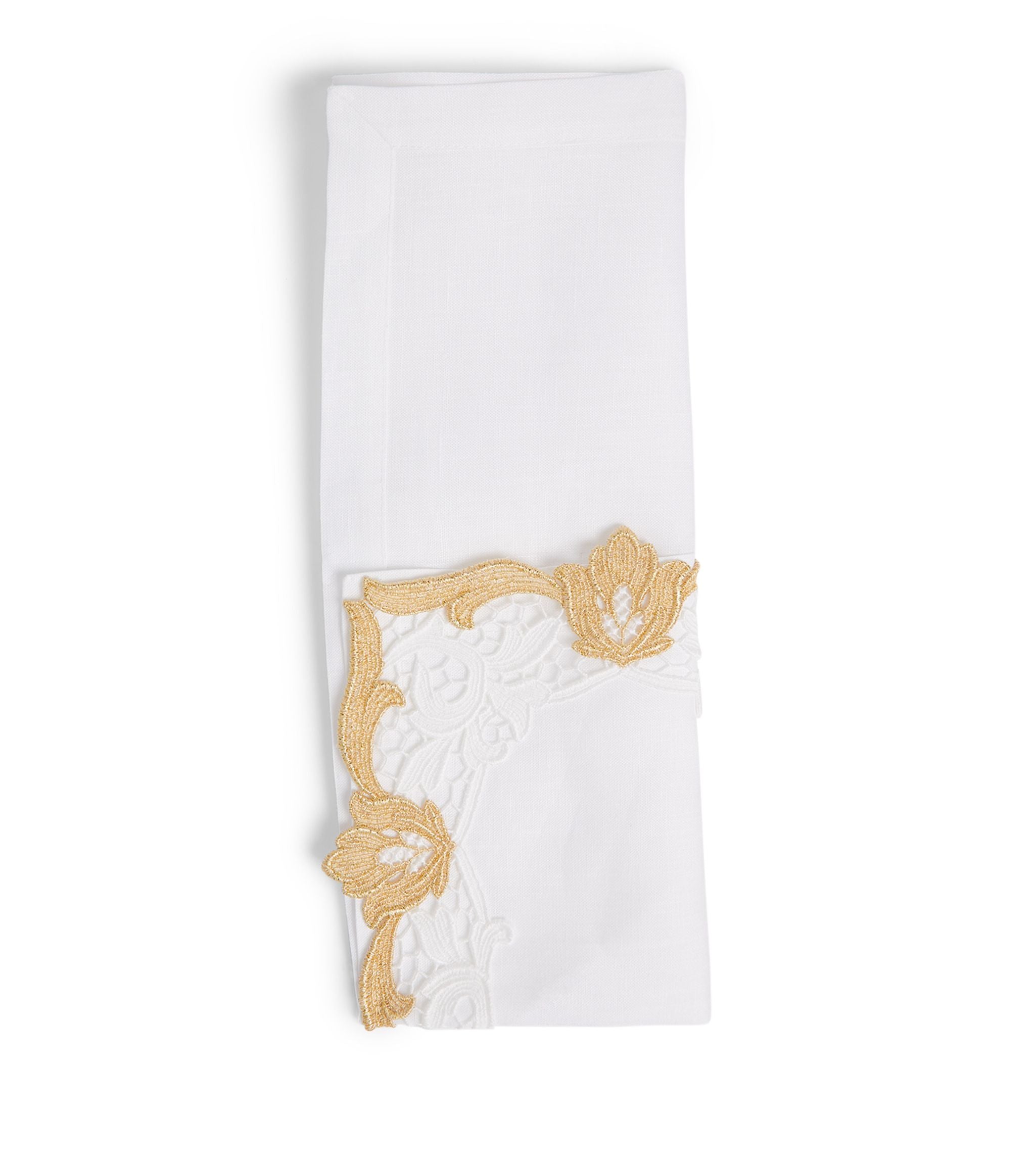 We San Premium Gold Linen Napkin 45x45 GOODS Harrods   