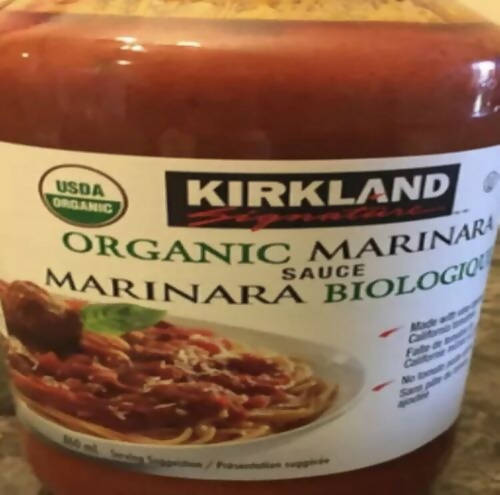 Kirkland Signature Organic Marinara Sauce, 3X907g