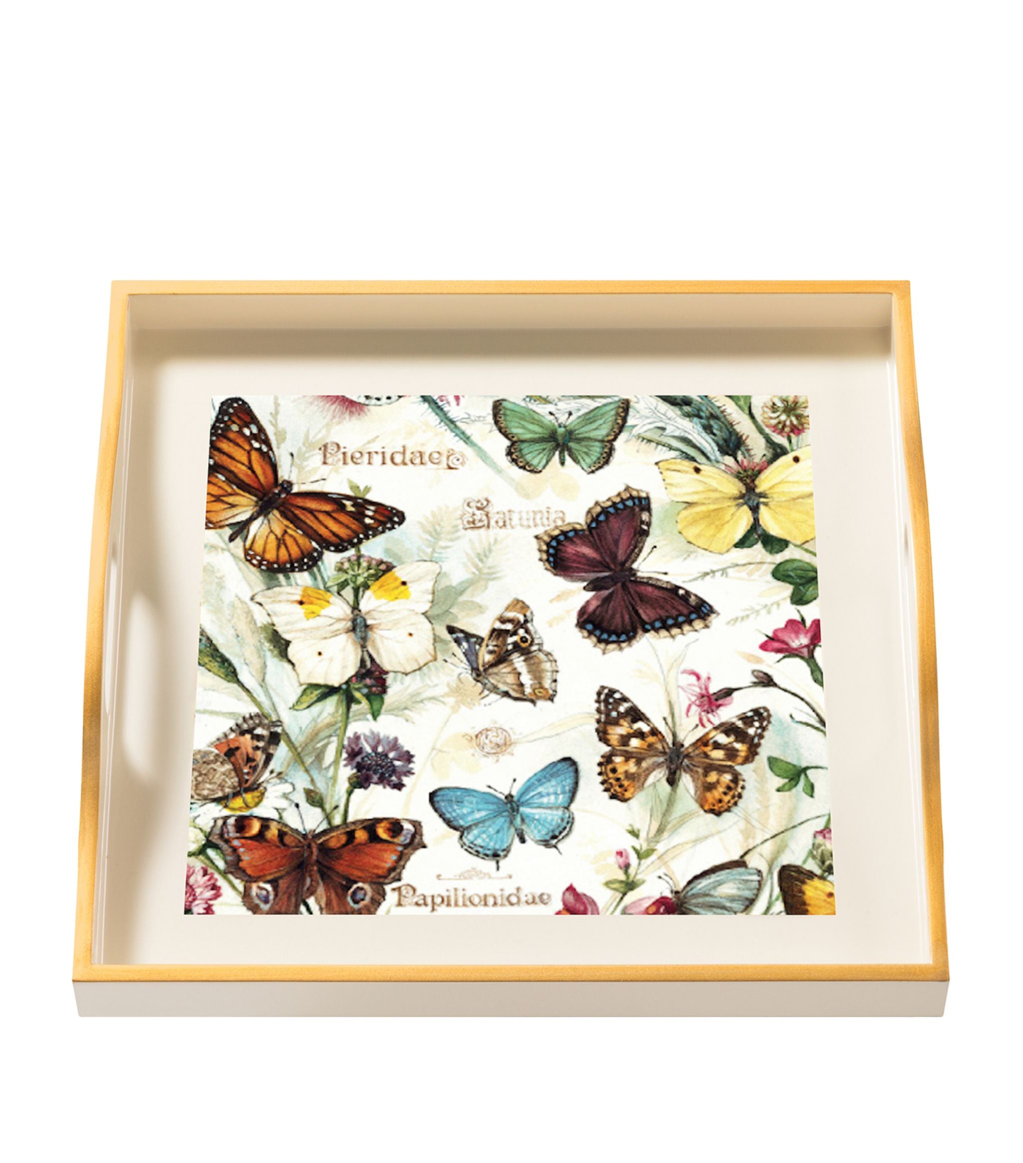 Butterflies Small Tray (28cm x 28cm) GOODS Harrods   