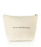 Canvas Rituals Not Routines Travel Pouch GOODS Harrods   