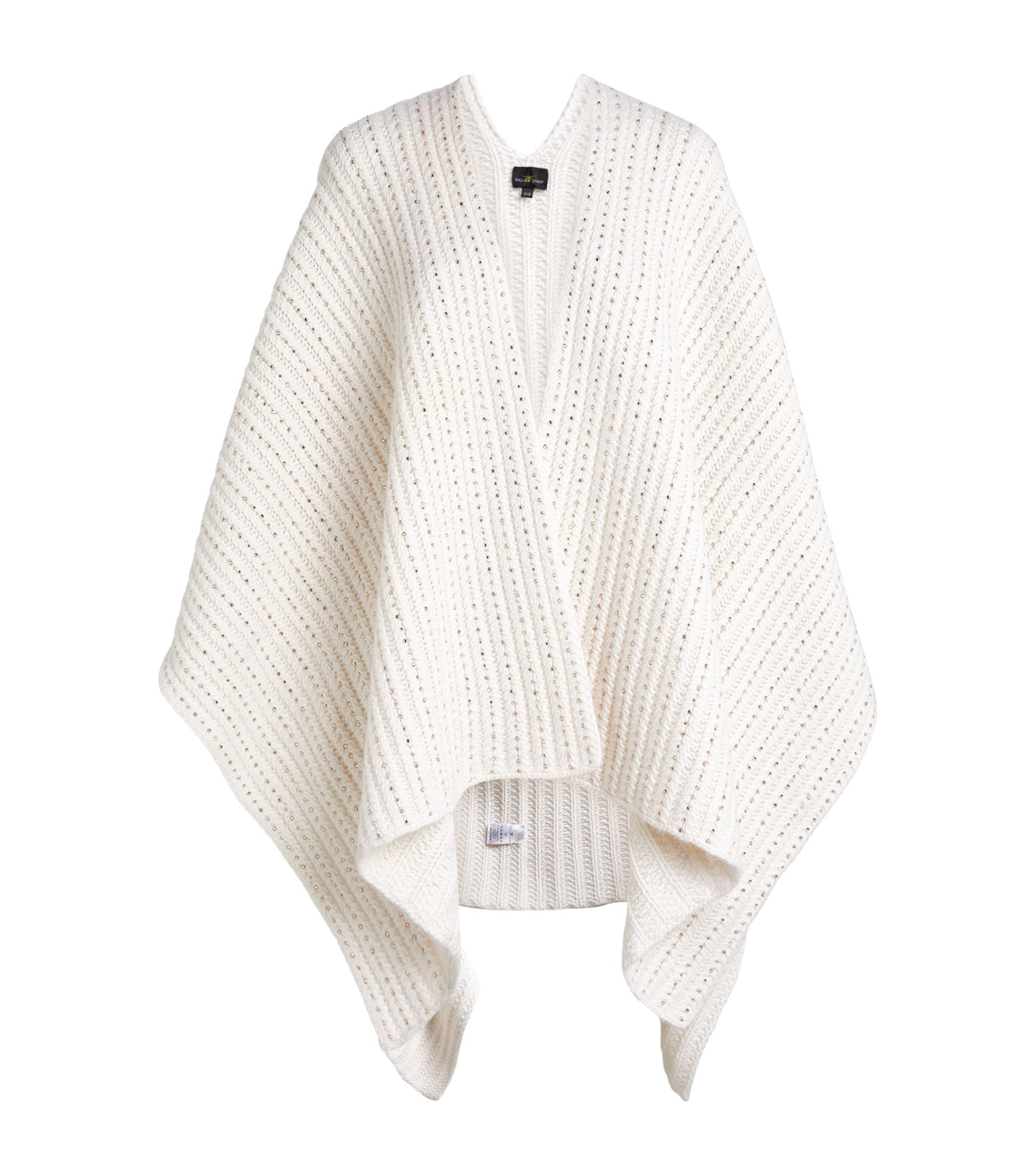 Cashmere Crystal-Embellished Cape GOODS Harrods   