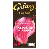 Galaxy Fusions Dark Chocolate Raspberry Meringue Bar 100g - McGrocer