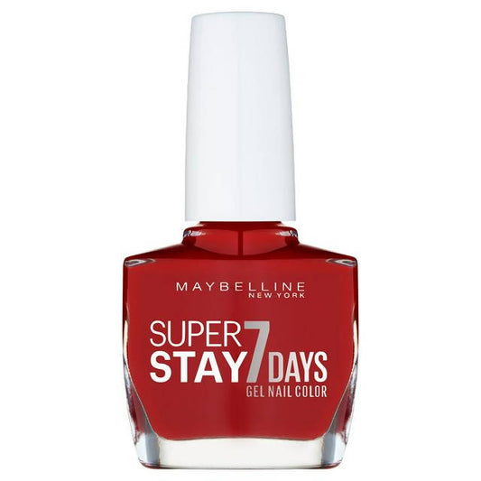 Maybelline SuperStay 7 Days Gel Nail Polish 06 Deep Red All Sainsburys   