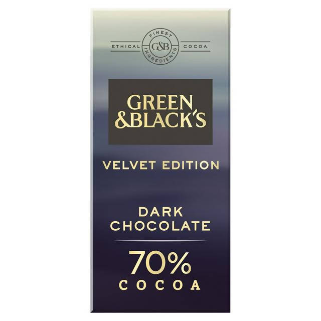 Green & Black’s Velvet Edition 70% Cocoa Dark Chocolate Bar 90g