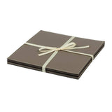 Sainsbury's Home Faux Leather Choca & Mocha Square Placemat 4Pk tableware Sainsburys   