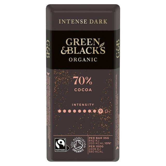 Green & Black's Organic 70% Dark Chocolate Bar 35g GOODS Sainsburys   