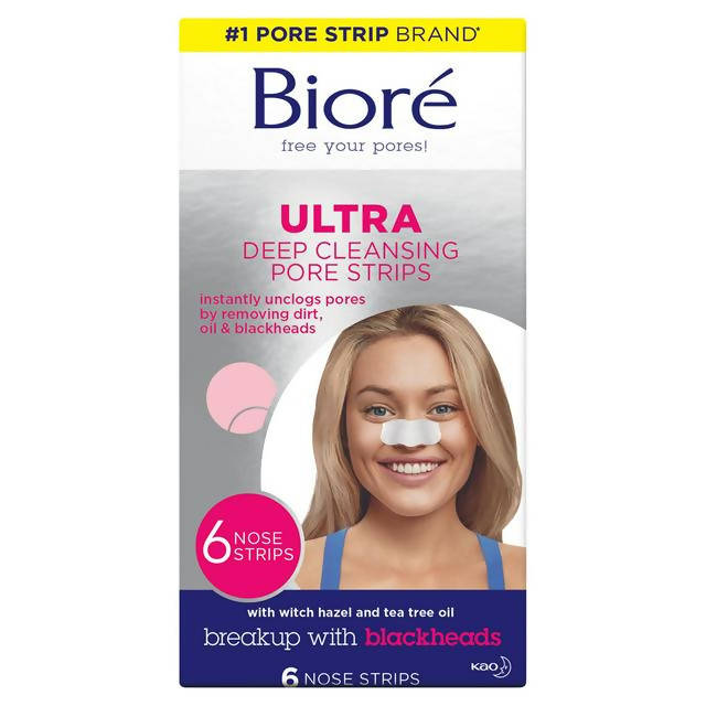 Biore Ultra Deep Cleansing Pore Strips x6 Acne & problem skin Sainsburys   