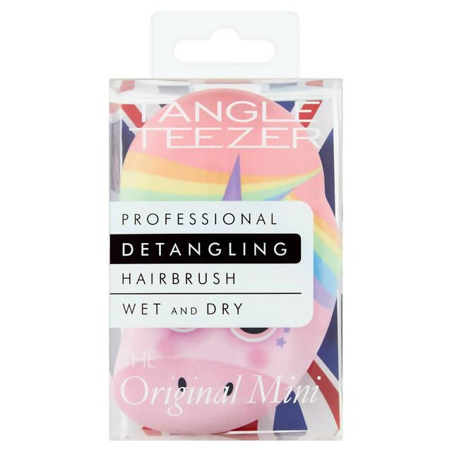 Tangle Teezer The Original Mini Detangling Hairbrush Rainbow the Unicorn Hair accessories Sainsburys   