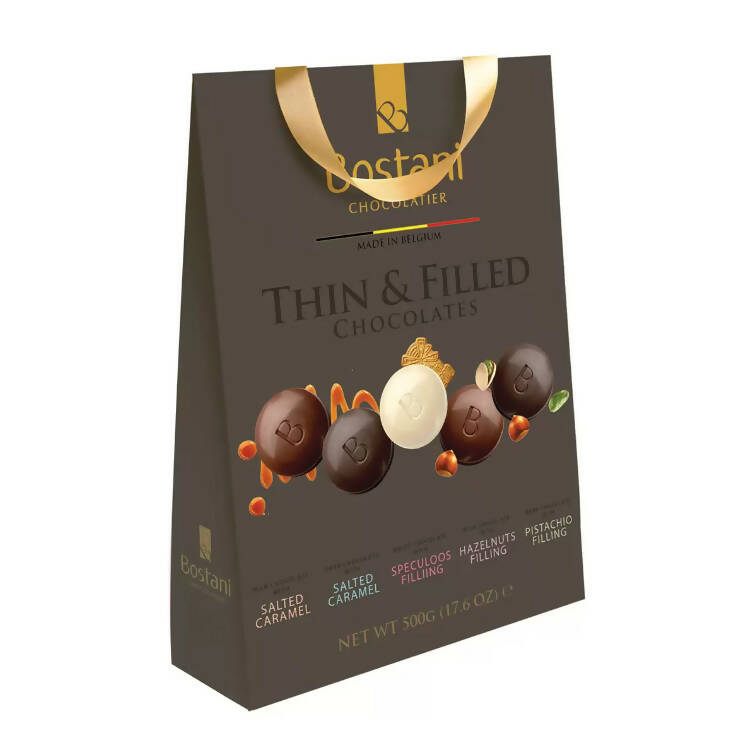 Bostani Belgian Chocolate Thins, 500g