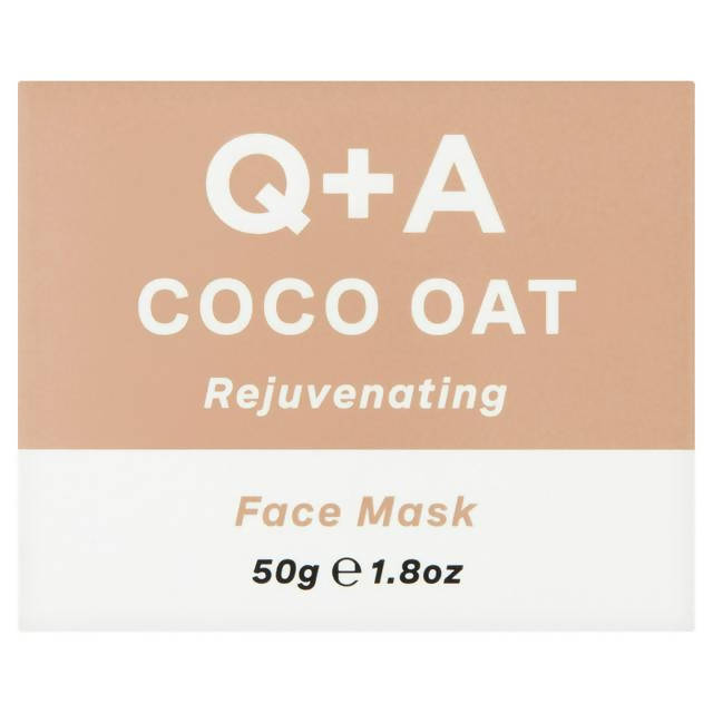 Q+A Coco Oat Rejuvenating Face Mask 50g PERSONAL CARE Sainsburys   