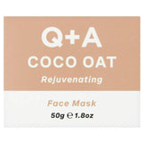 Q+A Coco Oat Rejuvenating Face Mask 50g PERSONAL CARE Sainsburys   