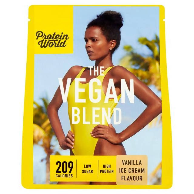 Protein World The Vegan Blend Vanilla Flavour 600g All Sainsburys   