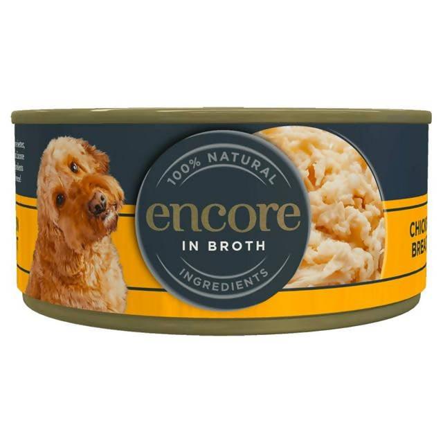 Encore Natural Chicken Selection In Broth Dog Tin 156g - McGrocer