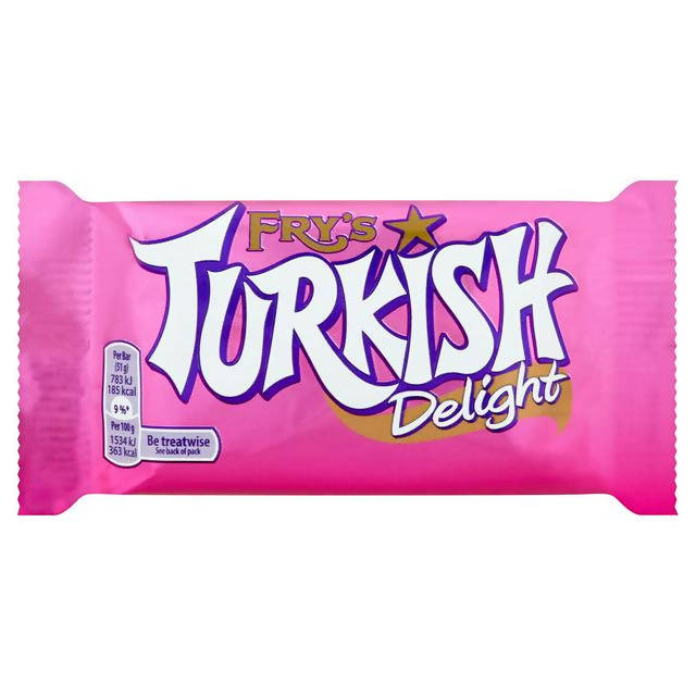 Fry's Turkish Delight 51g Single bar chocolate Sainsburys   