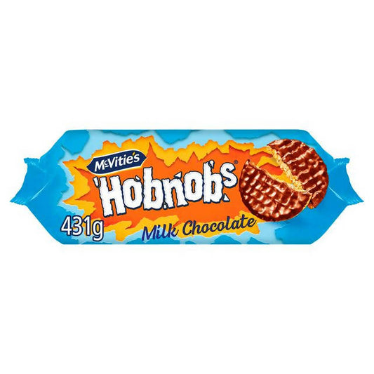 McVitie's Hobnobs Milk Choc Jumbo Pack Biscuits 431g GOODS Sainsburys   