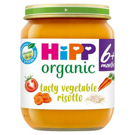 Hipp Organic Tasty Vegetable Risotto Baby Food Jar 6+ Months 125g - McGrocer