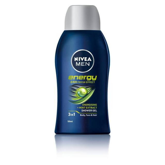 NIVEA MEN Energy Shower Gel for Body, Face & Hair 50ml