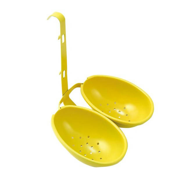 Double Yellow Egg Poacher cookware Sainsburys   