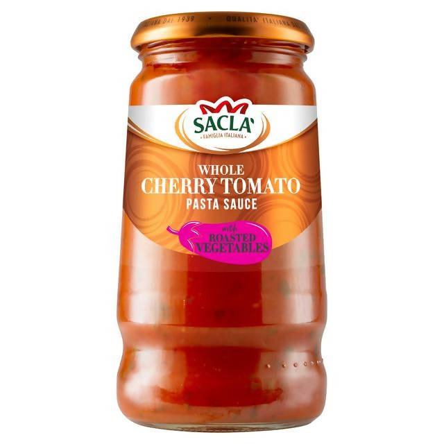 Sacla' Whole Cherry Tomato & Roasted Vegetable Pasta Sauce 350g Italian Sainsburys   