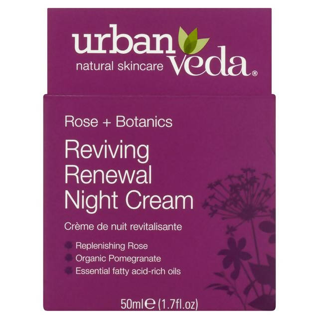 Urban Veda Rose + Botanics Reviving Renewal Night Cream 50ml