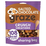 Graze Salted Choc Crunch Creations 100g Lunchbox snacking Sainsburys   