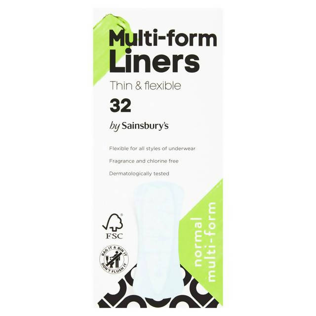 Sainsbury's Incredibly Thin Flexi Liner x32