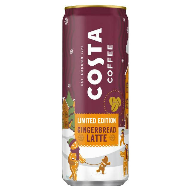 Costa Coffee Gingerbread Latte 250ml Special offers Sainsburys   