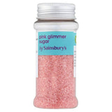 Sainsbury's Glimmer Sugar Pink 75g Decorations toppings & fillings Sainsburys   