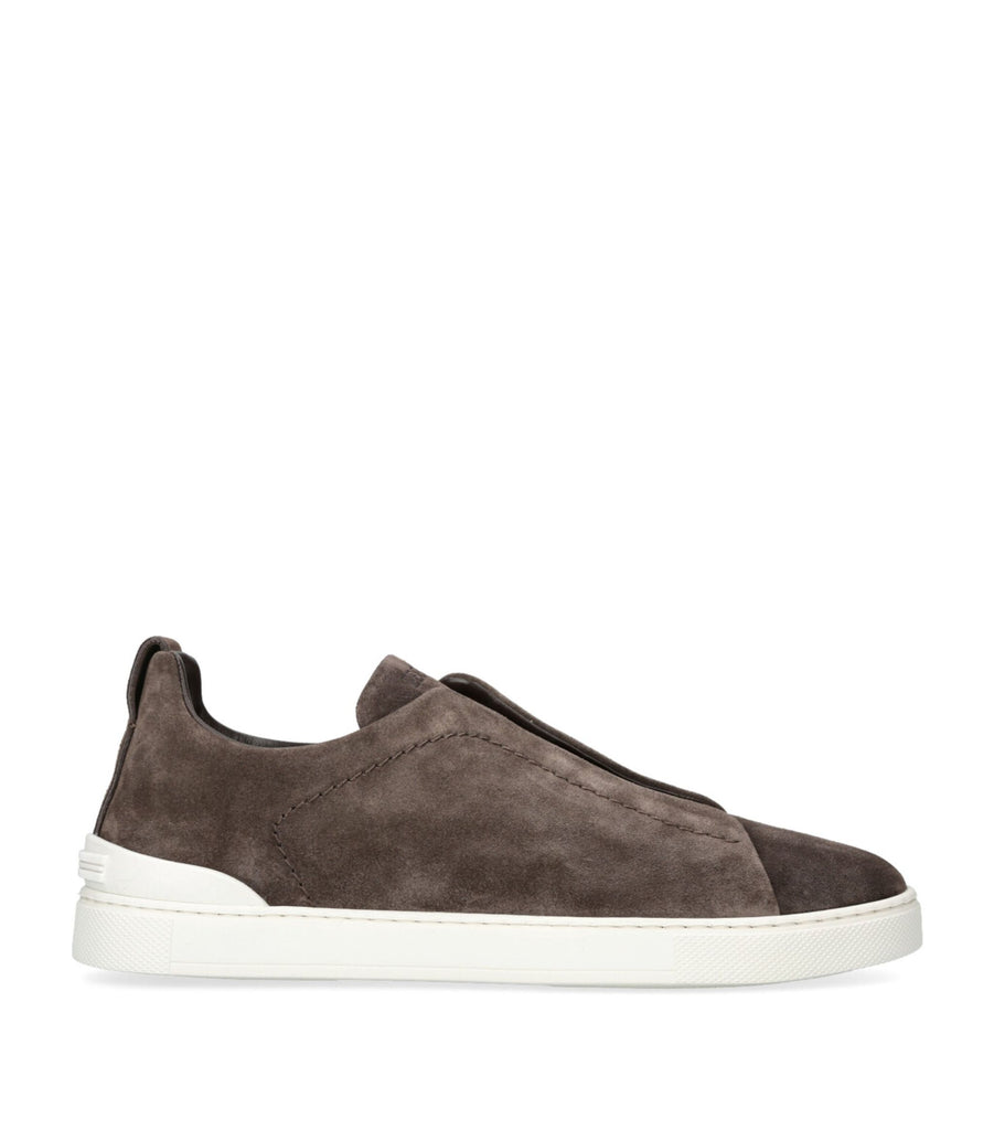 Suede Triple Stitch Sneakers