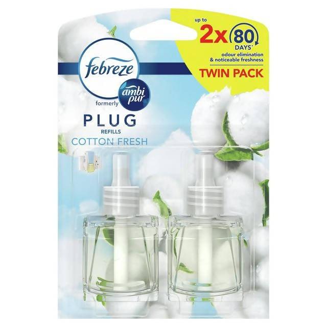 Febreze with Ambi Pur Air Freshener Plug In Refills Cotton Fresh