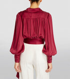 Silk Wrap Blouse GOODS Harrods   