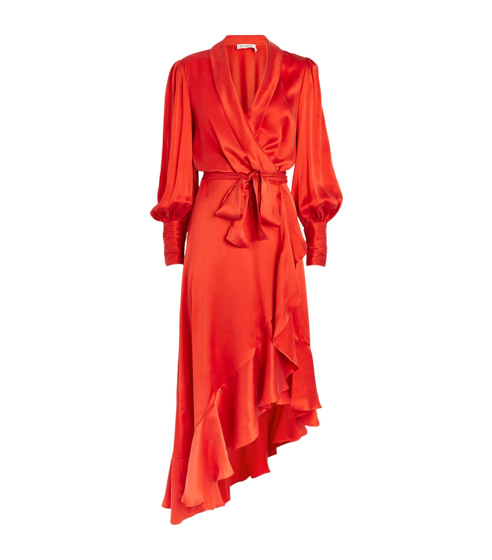 Silk Wrap Midi Dress GOODS Harrods   