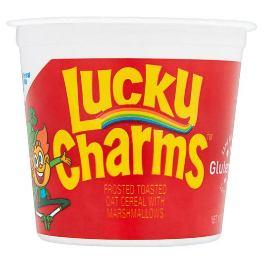 Lucky Charms Cup Frosted Toasted Oat Cereal with Marshmallows 48g cereals Sainsburys   