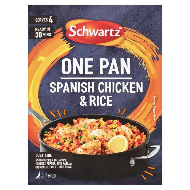 Schwartz One Pan Spanish Chicken & Rice Recipe Mix 30g Cooking sauces & meal kits Sainsburys   