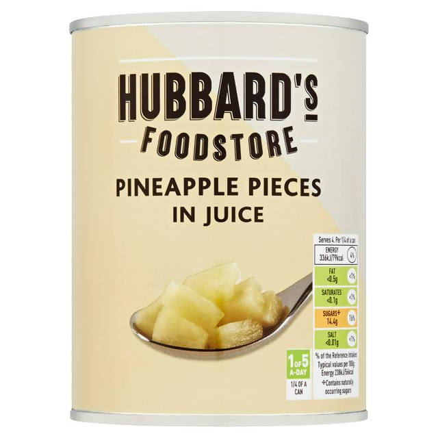 Hubbard's Foodstore Pineapple Pieces In Juice 565g Food cupboard essentials Sainsburys   