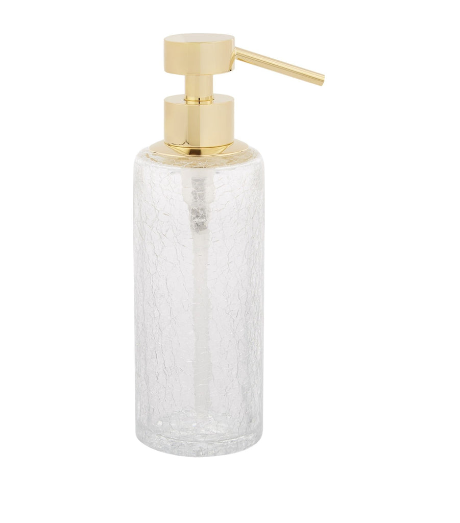 Cracked Crystal Gold-Plated Soap Dispenser