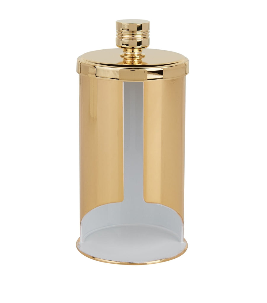 Cylinder Gold-Plated Cotton Pad Dispenser