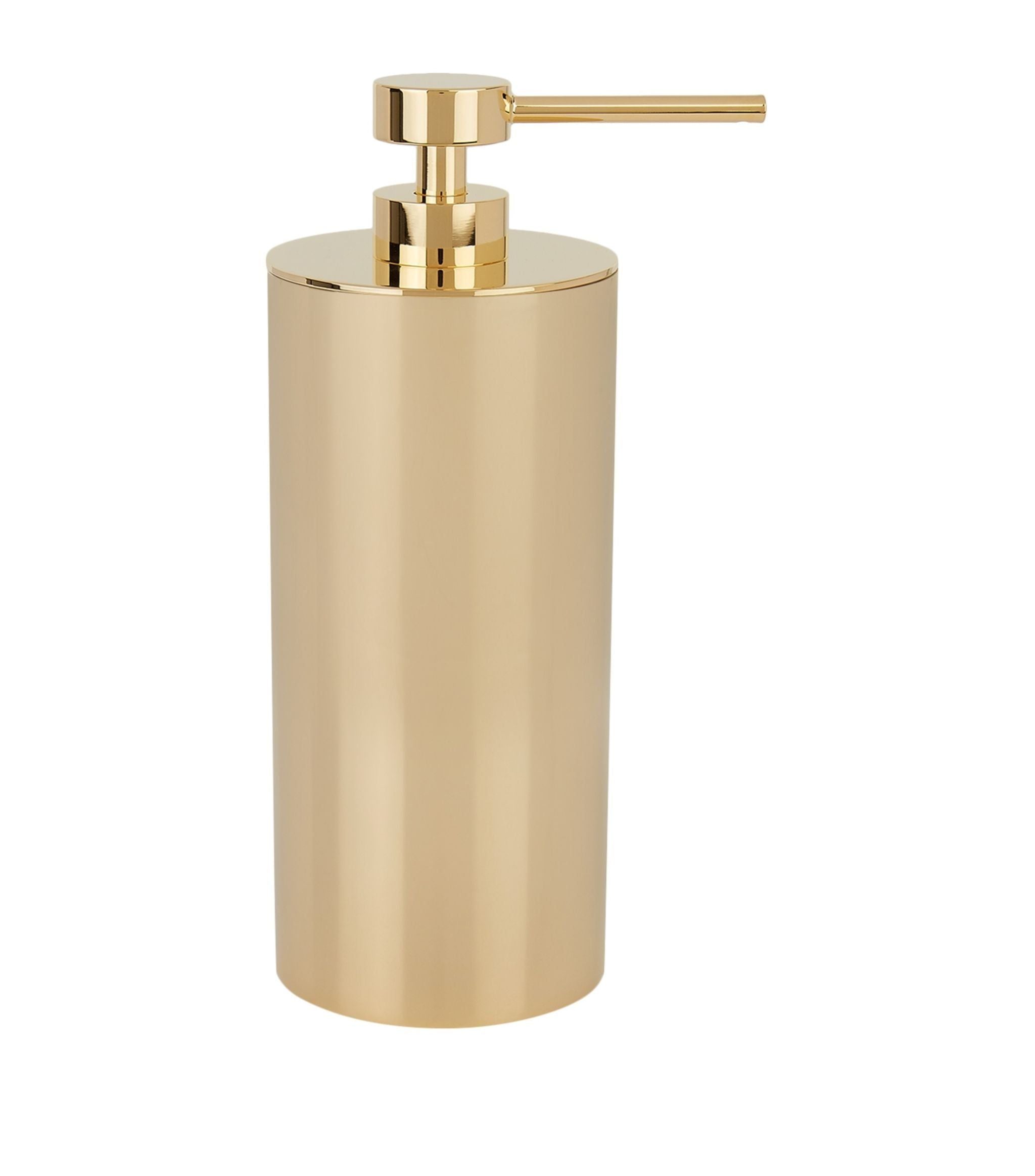 Cylinder Gold-Plated Soap Dispenser GOODS Harrods   